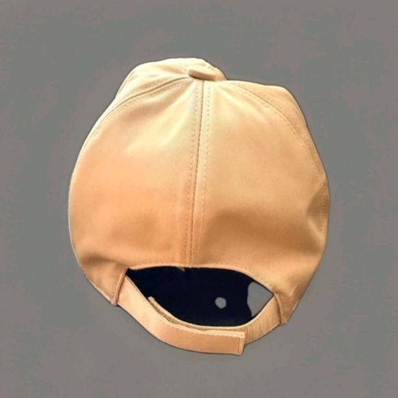 Prada ( Unisex) Cream / Beige Baseball Cap Logo Plaque Re-nylon Size L ( EUC) - Picture 5 of 6